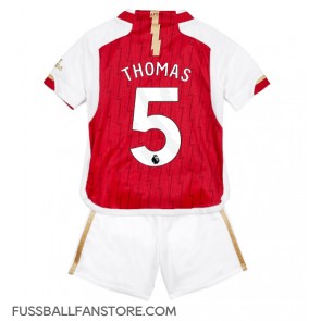 Arsenal Thomas Partey #5 Replik Heimtrikot Kinder 2023-24 Kurzarm (+ Kurze Hosen)